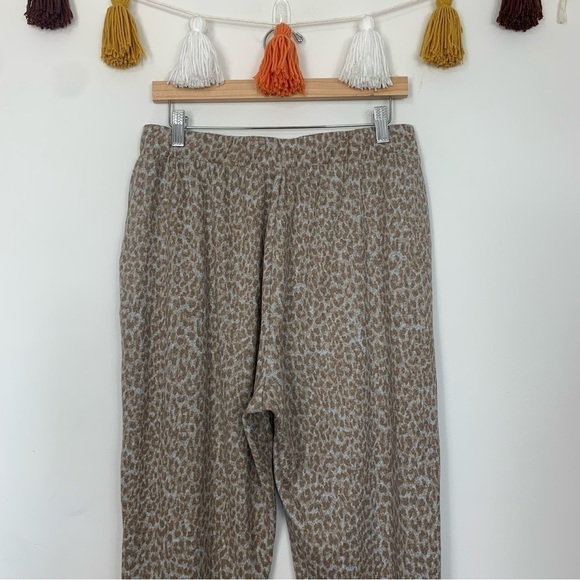 Beachlunchlounge Leopard Print Jogger Sweatpants Size Large - Picture 6 of 10